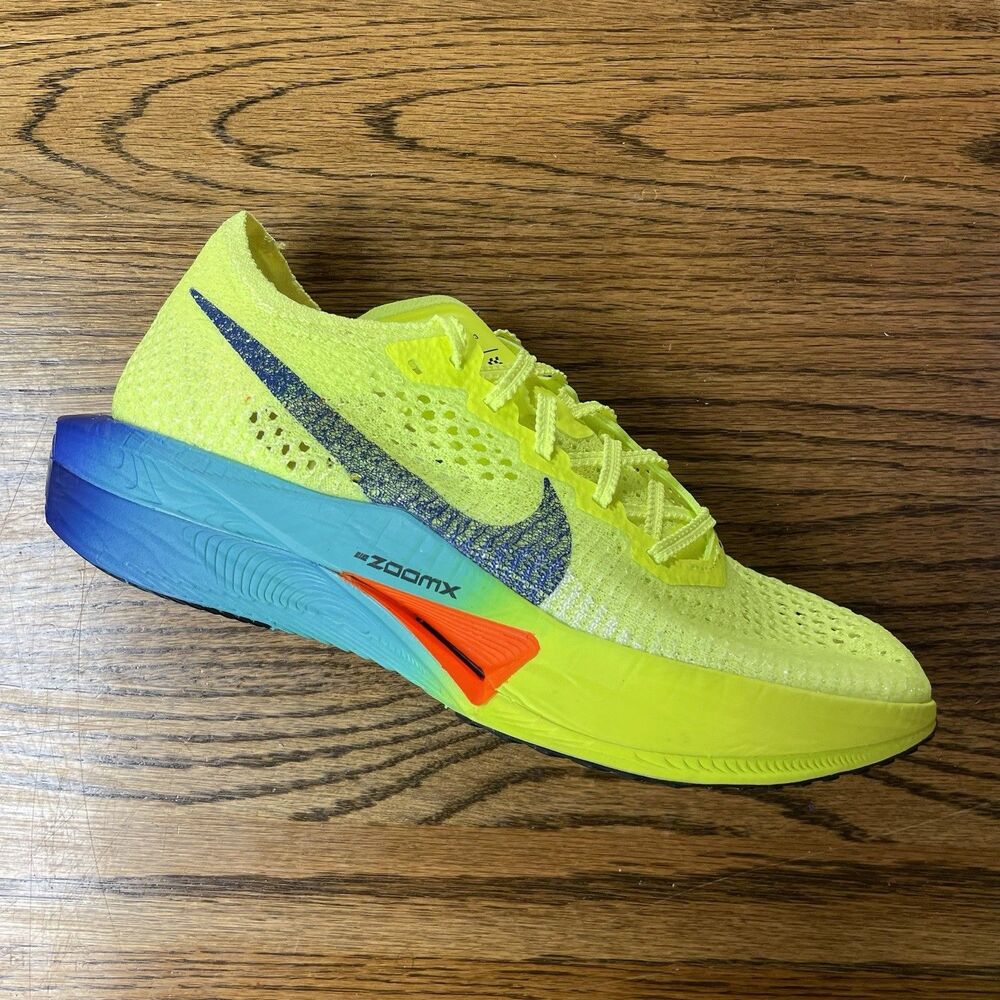 Nike ZoomX VaporFly Next% 3 Volt Green Black Women Size 7 Running Shoes NEW